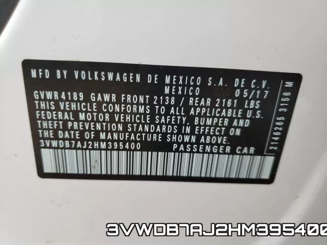 3VWDB7AJ2HM395400 фото 2