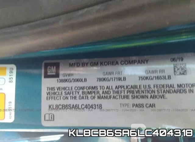KL8CB6SA6LC404318 фото 10