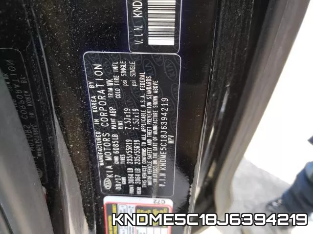 KNDME5C18J6394219 фото 2