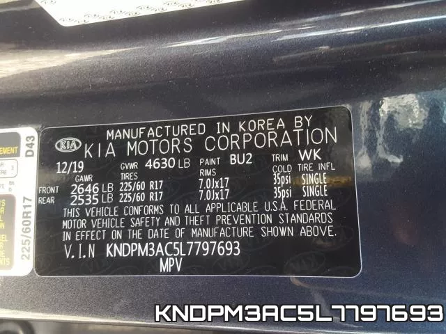 KNDPM3AC5L7797693 фото 2