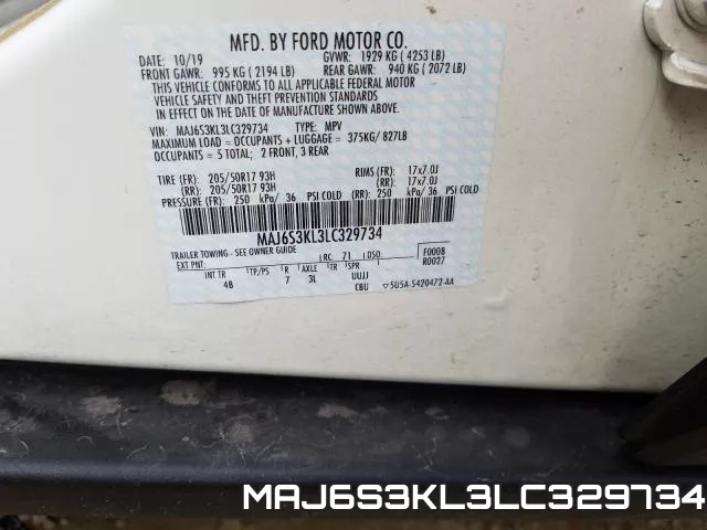 MAJ6S3KL3LC329734 фото 2