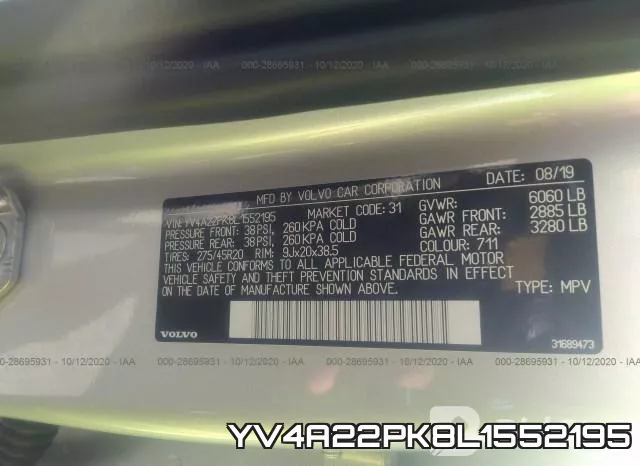 YV4A22PK8L1552195 фото 10