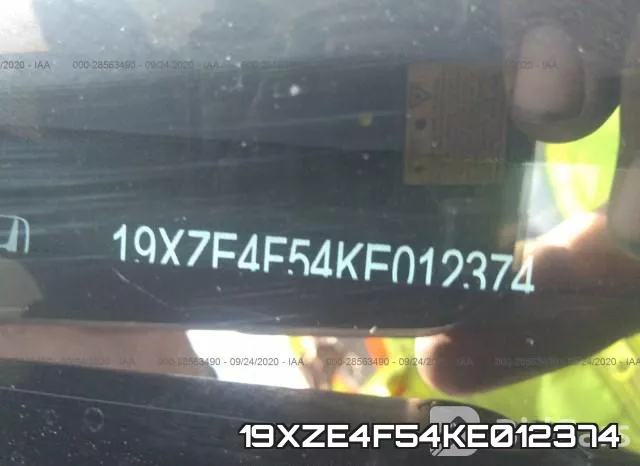 19XZE4F54KE012374 фото 10