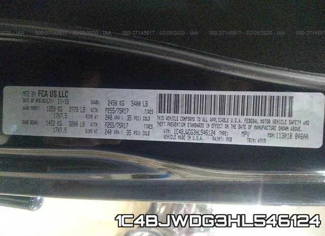 1C4BJWDG3HL546124 фото 10