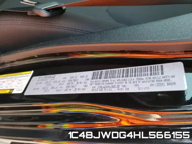 1C4BJWDG4HL566155 фото 2