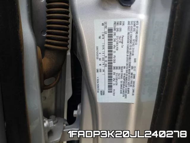 1FADP3K20JL240278 фото 2