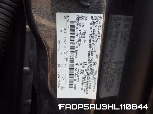 1FADP5AU3HL110844 фото 2