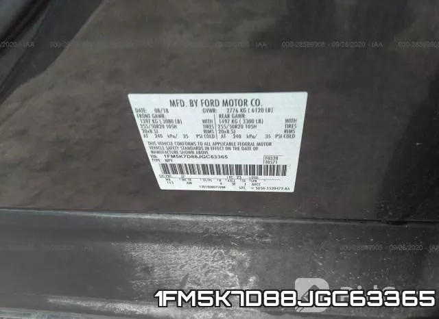 1FM5K7D88JGC63365 фото 10