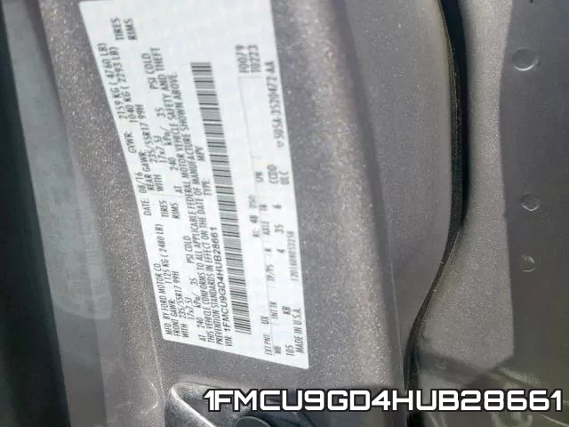 1FMCU9GD4HUB28661 фото 2
