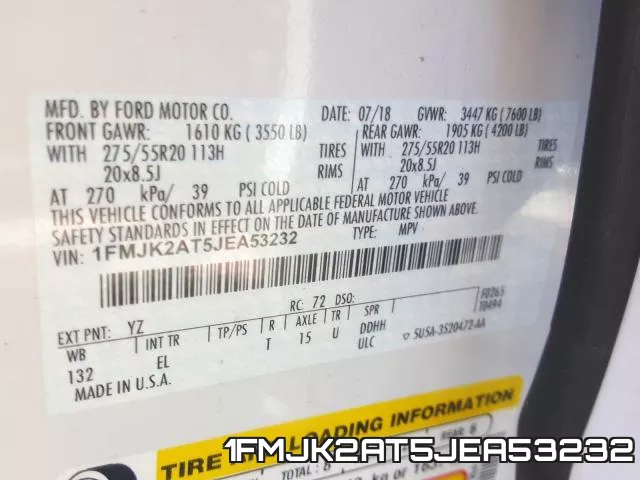 1FMJK2AT5JEA53232 фото 2