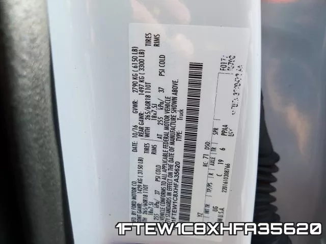 1FTEW1C8XHFA35620 фото 2