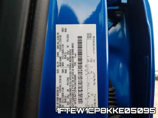 1FTEW1CP8KKE05095 фото 2