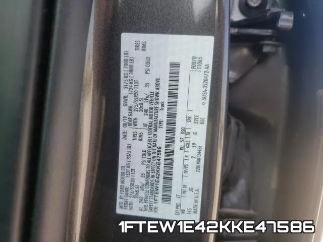 1FTEW1E42KKE47586 фото 2