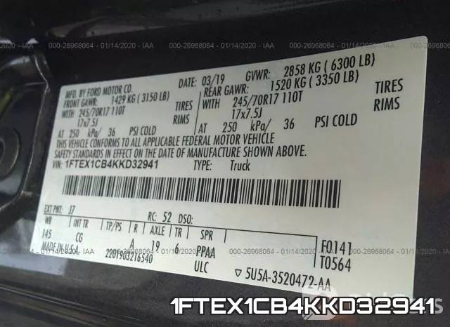 1FTEX1CB4KKD32941 фото 10