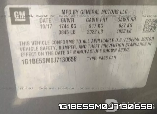 1G1BE5SM0J7130658 фото 10