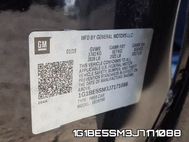 1G1BE5SM3J7171088 фото 2
