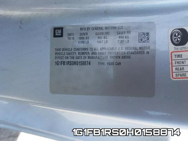 1G1FB1RS0H0158874 фото 2