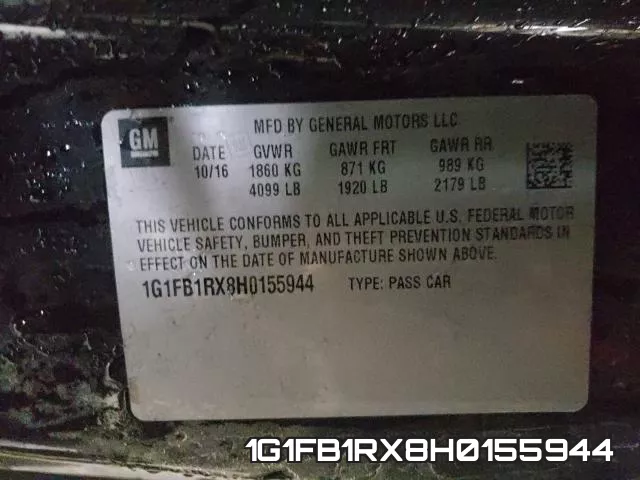 1G1FB1RX8H0155944 фото 2