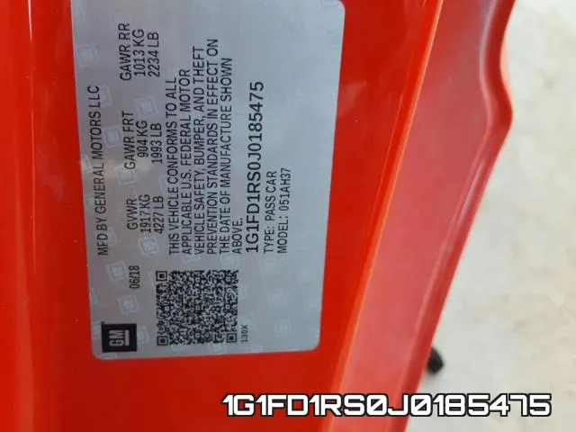 1G1FD1RS0J0185475 фото 2