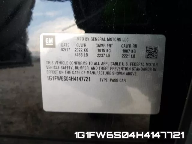 1G1FW6S04H4147721 фото 2