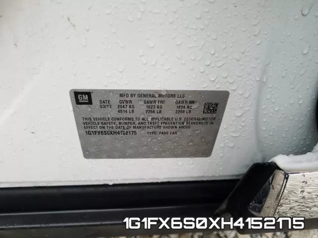 1G1FX6S0XH4152175 фото 2