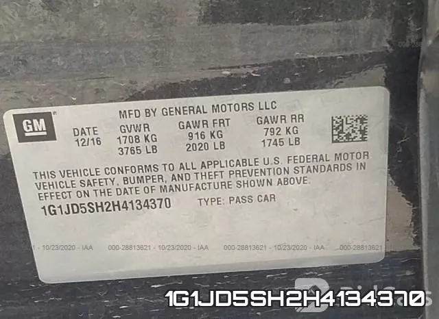 1G1JD5SH2H4134370 фото 10