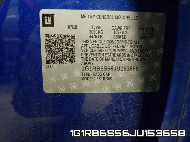 1G1RB6S56JU153658 фото 2