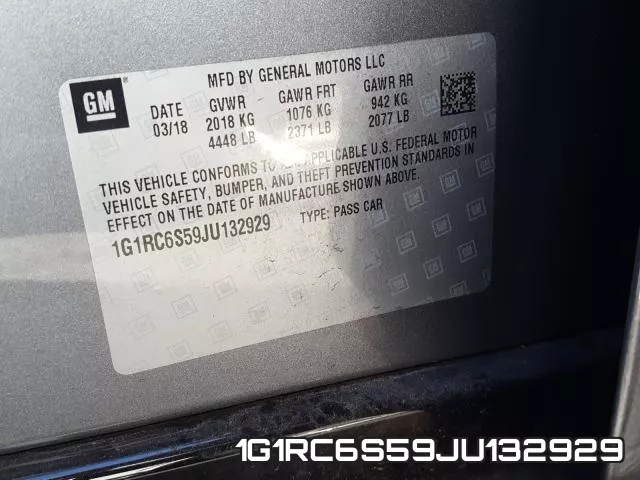 1G1RC6S59JU132929 фото 2