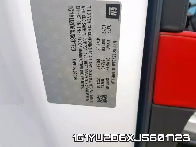 1G1YU2D6XJ5601723 фото 2