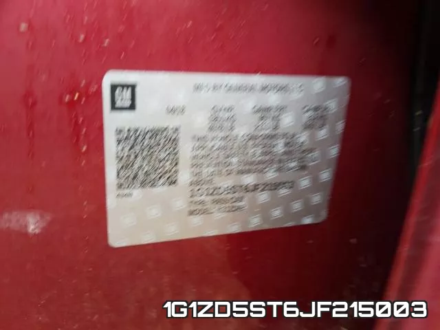 1G1ZD5ST6JF215003 фото 2