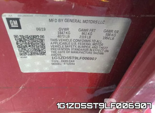 1G1ZD5ST9LF006907 фото 10
