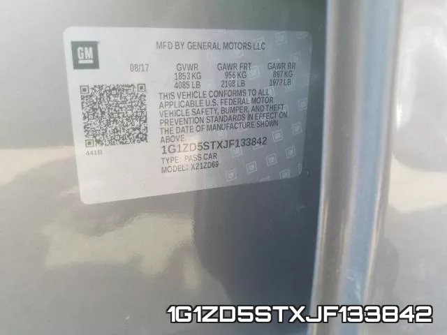 1G1ZD5STXJF133842 фото 2
