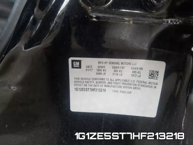 1G1ZE5ST7HF213218 фото 2