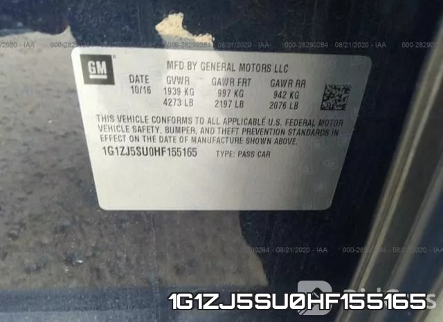 1G1ZJ5SU0HF155165 фото 10