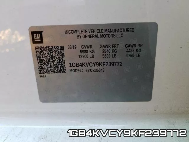 1GB4KVCY9KF239772 фото 2