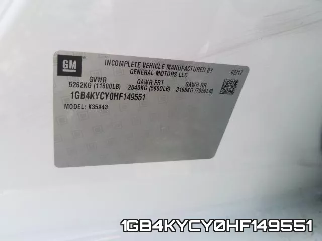 1GB4KYCY0HF149551 фото 2