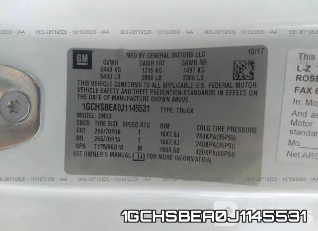 1GCHSBEA0J1145531 фото 10