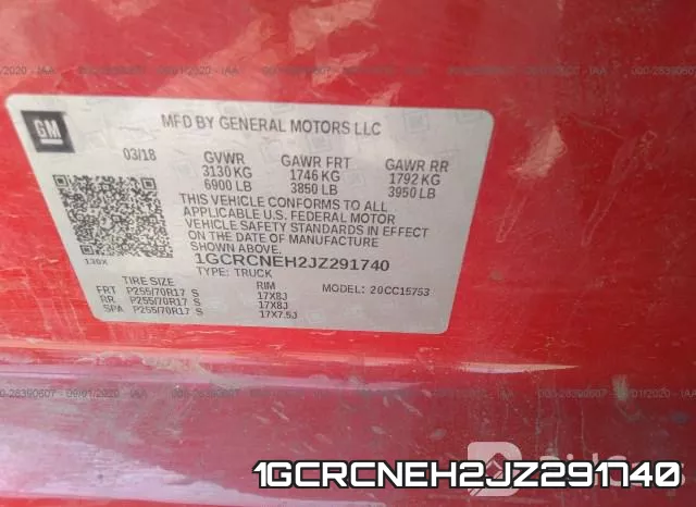 1GCRCNEH2JZ291740 фото 10