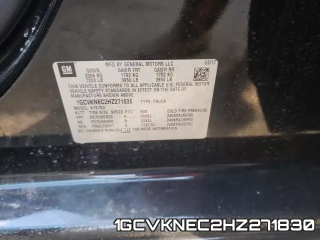 1GCVKNEC2HZ271830 фото 2