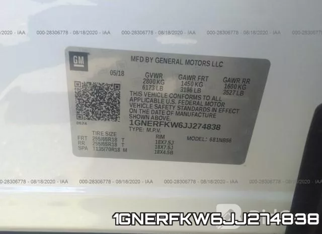1GNERFKW6JJ274838 фото 10