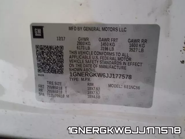1GNERGKW6JJ177578 фото 2