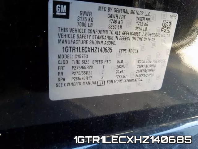1GTR1LECXHZ140685 фото 2