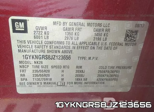 1GYKNGRS8JZ123656 фото 10