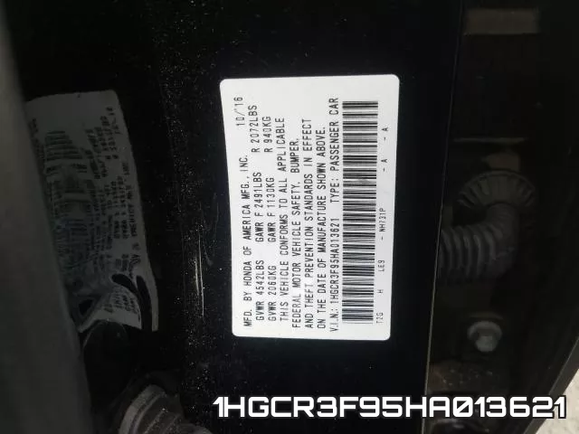 1HGCR3F95HA013621 фото 2