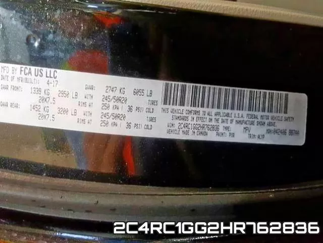 2C4RC1GG2HR762836 фото 2
