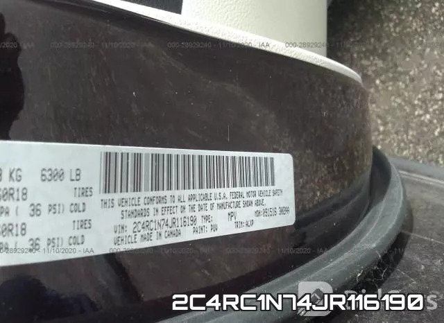 2C4RC1N74JR116190 фото 10