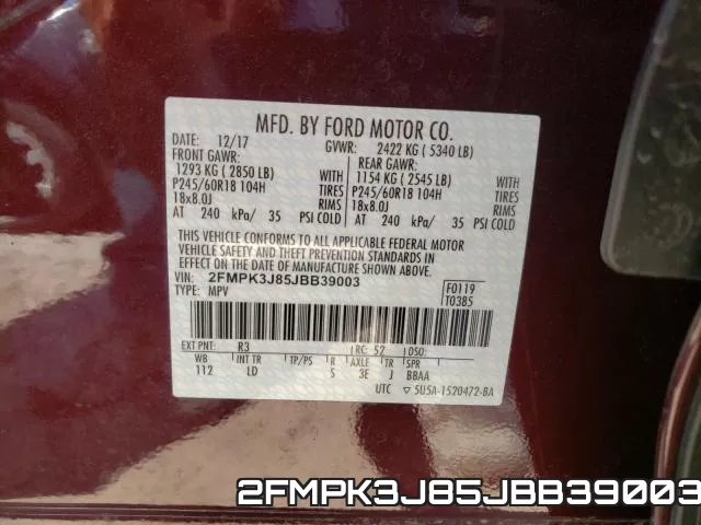 2FMPK3J85JBB39003 фото 2