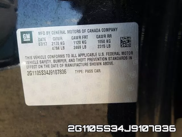 2G1105S34J9107836 фото 2