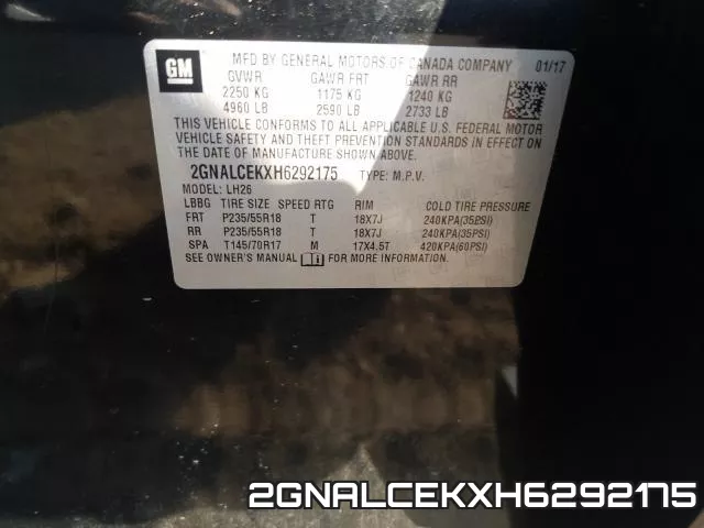 2GNALCEKXH6292175 фото 2