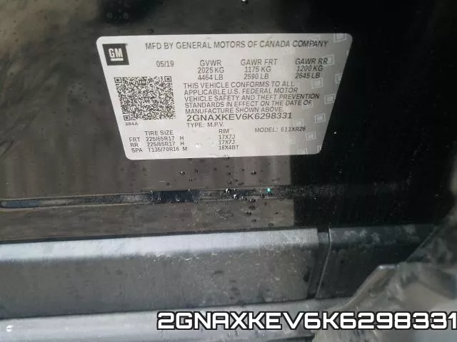 2GNAXKEV6K6298331 фото 2